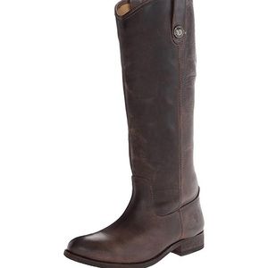 Frye Melissa button Slate Ext.Calf EUC